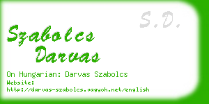 szabolcs darvas business card